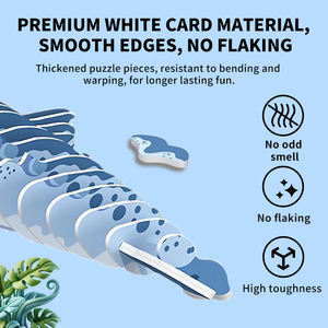 <span class=keywords><strong>Puzzle</strong></span> en bois et plastique <span class=keywords><strong>3D</strong></span> stéréoscopique personnalisé, jouet éducatif pour enfants et adultes, coffret cadeau premium - Product Image 3