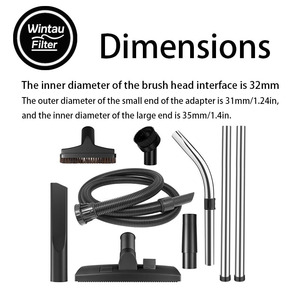 Manguera de Extensión Universal de Plástico para Cepillo de Piso, Accesorios para Aspiradora, Diámetro Interior de 32 mm - Product Image 3