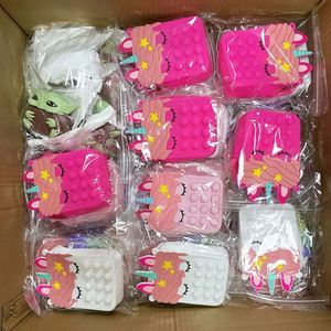 <b>Fidget</b> Toys Push Pop Purse Shoulder Lovely Silicone Unicorn Crossbody Bag for Kids - Product Image 5