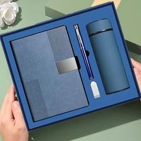 Nouveaux coffrets cadeaux promotionnels personnalisés imprimés UV, articles cadeaux d'entreprise pour cadres, journal en acier inoxydable A5, stylo, thermos