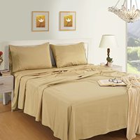 Couette de luxe King Size uni coton drap plat ensembles de draps ensemble de literie