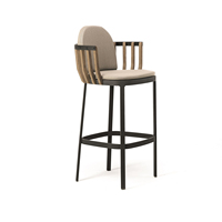 Tabouret de bar de style européen et moderne, avec chaises à dossier, pour la maison