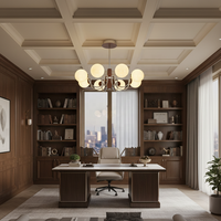 Suspension LED Moderne Nordique Magic Bean pour Maison et Bureau, en Fer et Verre, Ronde, Blanc, Dimmable, Garantie 2 Ans