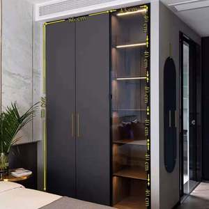 Armoire en verre de style italien moderne sur mesure SANTOPOVA pour chambre à coucher - Product Image 1