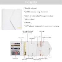 Organiseur de portefeuille en cuir Saffiano Epi A7 personnalisable, best-seller, avec feuille volante et enveloppes de budget disponibles