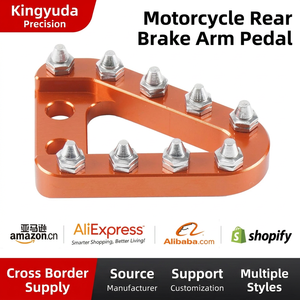 Pédale de frein de moto anodisée durable, fabriquée directement en usine, compatible avec Husqvarna <span class=keywords><strong>KTM</strong></span>, pièces modifiées pour la course tout-terrain - Product Image 1