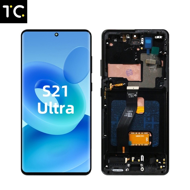 High Quality LCD Touch Screen Display Assembly for S21 Plus & Ultra 5G Conka Brand Black Color 100% Tested 1 Year Warranty