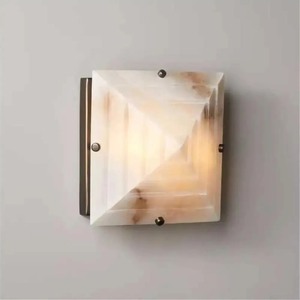 Lámpara de pared de piedra de diseño minimalista, 220V, montada en la pared para dormitorio, pasillo, habitación de hotel - Product Image 4