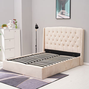 Commercio all'ingrosso di fabbrica moderno King Queen Size letti in pelle <span class=keywords><strong>150x200</strong></span> velluto tessuto letti tappezzeria contenitore <span class=keywords><strong>letto</strong></span> - Product Image 5