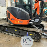 Excavatrice sur chenilles Hitachi ZX50U d'occasion, 5 tonnes, 90% neuve, d'origine japonaise avec certifications EPA et CE, excavatrice Hitachi ZX50 d'occasion pour le terrassement