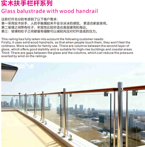 Balustrade moderne <span class=keywords><strong>en</strong></span> <span class=keywords><strong>acier</strong></span> <span class=keywords><strong>inoxydable</strong></span> et <span class=keywords><strong>acier</strong></span> au carbone avec verre trempé résistant à l'eau pour villa, avec caches-embouts - Product Image 6