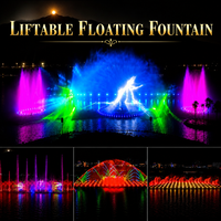 Entrepreneur général pour la réalisation de fontaines musicales flottantes sur la surface du lac, dans les canaux fluviaux, sur les rivières et en mer