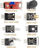 Kit de capteurs 37-en-1, ensemble de 37 capteurs, kit de capteurs 45-en-1 compatible avec les Arduinos, en stock