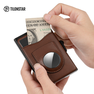 TILONSTAR TWM106e Credit <b>Smart</b> Automatic Anti Theft Pop up Aluminium Rfid Card Holder for Airtag Holder - Product Image 3