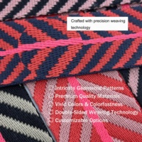 Ruban Jacquard en Polyester 38 cm – Liseré Brodé à Motifs floraux pour Tapisserie, Sacs et Vêtements (Vente en Gros)