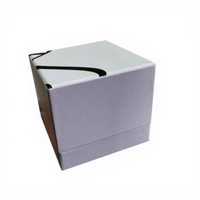 Boîte cadeau rigide blanche sur mesure avec insert circulaire - Emballage de présentation haut de gamme pour parfums, cosmétiques et produits de luxe