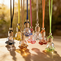 Diffuseur de parfum suspendu pour voiture, bouteille de 8 ml, avec logo personnalisé en couleur, pour huiles essentielles, désodorisant et parfum pour voiture, vente en gros