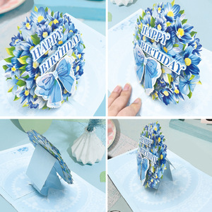 3D pop-up hoa sinh nhật thẻ với UV in ấn & vàng stamping-DIY Món quà sáng tạo cho vợ bạn gái mẹ - Product Image 2