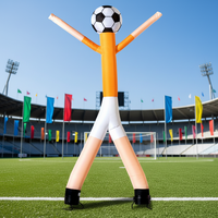 Marionnette d'air de joueur de football danseur gonflable de ciel de deux jambes pour des événements