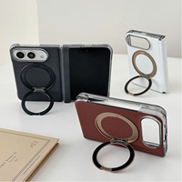 Cuir de luxe ultra-fin 360 °   Étui de téléphone magnétique sans fil avec charnière, protection intégrale anti-chute pour iPhone Duo
