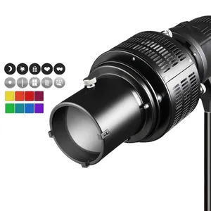 Оптический аксессуар для фотостудии, для вспышки, лампы с креплением на боуэнсе, как у серии Godox SL, светодиодный свет и монолайт