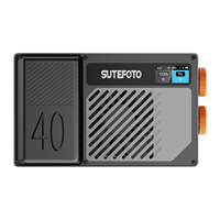 SUTEFOTO Lampe LED portable 40W 5000 mAh pour caméra et vidéo