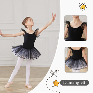 Irls RESS ance eotard IDS kirutu kirkirts ymymnastics Blet eotards hhort resses ostostumes o allerallerina - Product Image 4