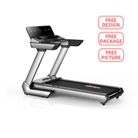 Máquina de gimnasio comercial eléctrica plegable para caminar en casa con máquina de cinta de correr de inclinación automática