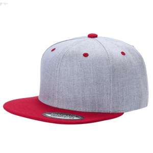 Gorra Snapback de Dos Tonos, Gris y Negro, de Poliéster y Algodón, Unisex, para Adultos, Estilo Urbano, Casual, Hip Hop, con Visera Plana y Múltiples Paneles - Product Image 3