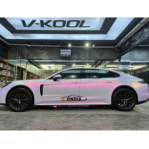 PET <strong>Colorful</strong> Gold Sky Pink Car Wrap <strong>Vinyl</strong> Magic Rainbow Gold Pink Green <strong>Vinyl</strong> Wrap Rolls For Car - Product Image 2