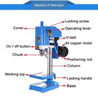 Nouvelle perceuse à colonne automatique industrielle JS de 16 mm, 750 W, pour usage domestique, prix usine, capacité maximale de 32 mm