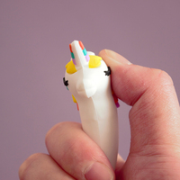 O & Q Fabricante original Dreamy Unicorn Hard Silicone Macaron Gel Pens Blue 0,5mm Macaron Stylo Body Pen Recambio de repuesto