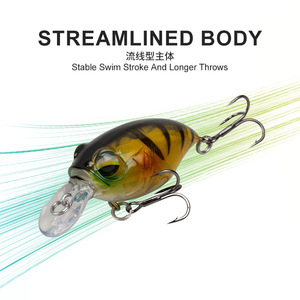 Mồi câu cá biển cứng 8.8g/43mm, ba móc câu cá mú miệng rộng, mồi nhựa nhỏ, ít mỡ - Product Image 3