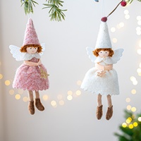 Großhandel Neujahrs geschenke Weihnachten Engel Puppe Anhänger Plüsch Hängende Dekoration Weihnachts geschenk