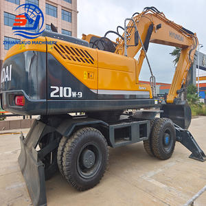 Excavatrice sur pneus Hyundai 210W-7 210W-9 210WVS d'occasion, haute qualité, bon état, à vendre à prix avantageux - Product Image 1