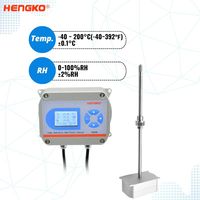 Transmetteur de température et d'humidité HENGKO en acier inoxydable robuste, RS485 Modbus-RTU 200 ° Sonde frittée pour séchage industriel