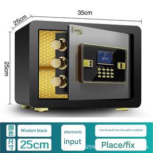 उच्च प्रदर्शन इलेक्ट्रॉनिक डिजिटल फिंगरप्रिंट लॉक बहु-रंग सुरक्षित जमा बॉक्स कस्टम लोगो समर्थन कोल्ड रोल्ड स्टील - Product Image 2