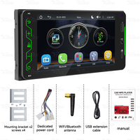 BQCC 7" Lecteur multimédia MP5 sans fil FM AM RDS Carplay Android Mirrorlink Écran de voiture vidéo BT pour Toyota Corolla