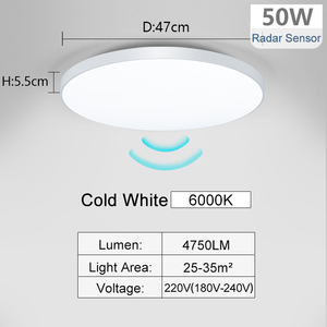 Hot bán Radar trần chiếu sáng cho hành lang lối đi cảm ứng ánh sáng ban đêm nhà thông minh ánh sáng LED cảm biến chuyển động - Product Image 3
