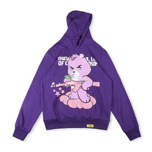 Toptan özel grafik öksürük şurubu Hoodie bu bir sürü öksürük şurubu ağır ağırlık Streetwear Hoodie erkekler - Product Image 3