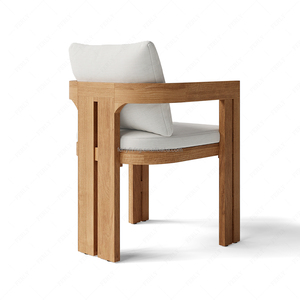 FERLY Ensemble de <span class=keywords><strong>table</strong></span> et de chaises d'extérieur rectangulaire en teck massif moderne artisanal de luxe, mobilier de <span class=keywords><strong>haute</strong></span> qualité - Product Image 4