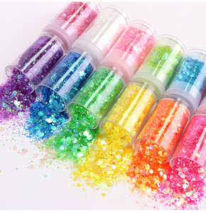 Poudre de paillettes fines pour usage domestique, paillettes éclatantes pour la décoration, la création de boules de neige en résine et les embellissements DIY pour le nail art - Product Image 5