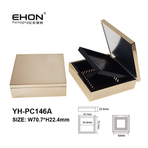 ผู้ขาย Top Glitter พลาสติกสแควร์โลหะผ้าไหมหน้าจอพิมพ์อุปกรณ์อาบน้ำกดผงกรณีที่มีกระจก - Product Image 5