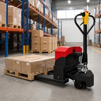 Chariot élévateur à palettes électrique 2 tonnes, transpalette électrique avec moteur sans balais et déplaceur latéral pour la logistique d'entrepôt
