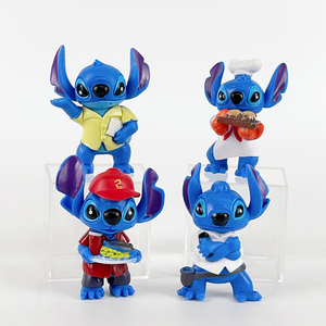 8ชิ้น/เซ็ตการ์ตูนสติทช์หุ่นแอ็กชันน่ารักของสะสมตุ๊กตาพีวีซีอะนิเมะโมเดลของเล่นสำหรับปักท็อปเปอร์เค้ก - Product Image 5