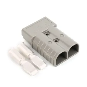 Conector de batería eléctrica de alta corriente SE350 350A 4-0/2-0 AWG, 2 pines, color gris, para carretilla elevadora