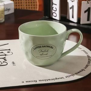 โรงงานขายตรง แก้วเซรามิกสโตนแวร์สำหรับข้าวโอ๊ต ใช้กับไมโครเวฟได้ ใช้กับเครื่องล้างจานได้ เป็นมิตรกับสิ่งแวดล้อม ใช้ซ้ำได้ - Product Image 2