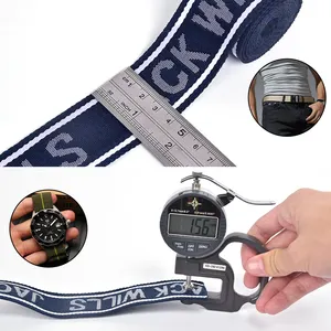 Cintura in rotolo di fettuccia stampata in Nylon poliestere lavorato a maglia con cinturino riciclabile stampato personalizzato in fabbrica professionale con stampa