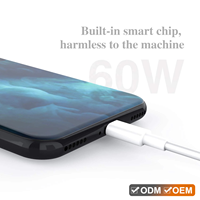Cable de Datos Premium de 3 pies (1 m) Tipo C a Tipo C, Cable de Carga USB-C de 6 Pies, Cable de Carga Rápida Tipo C Personalizado