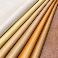 Tissu en similicuir huilé texturé à grain fin PU de 0.9MM pour bagages, sacs à main, rembourrage et artisanat